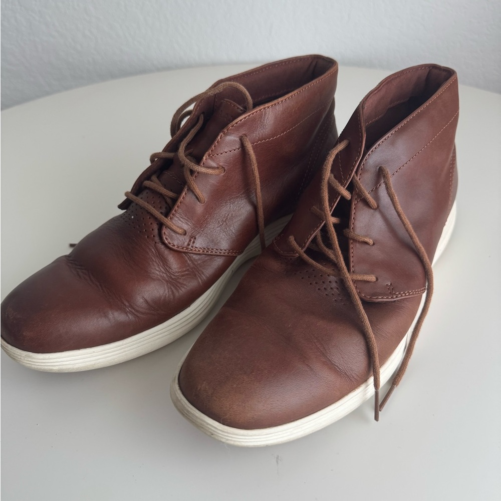 Cole Haan Brown Leather Chukka Boots